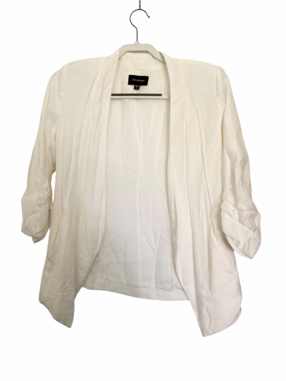 Skies Are Blue White/Cream Blazer Padded Shoulders